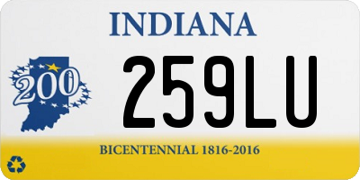 IN license plate 259LU