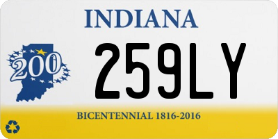 IN license plate 259LY