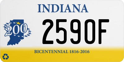 IN license plate 259OF