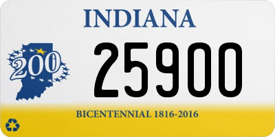 IN license plate 259OO