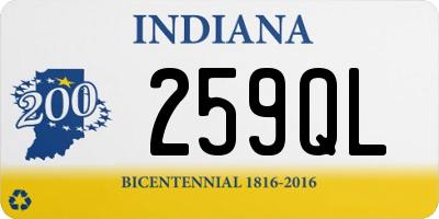 IN license plate 259QL