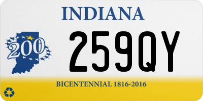 IN license plate 259QY