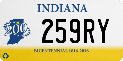 IN license plate 259RY