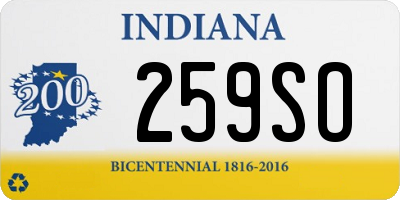 IN license plate 259SO