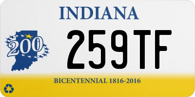 IN license plate 259TF