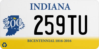 IN license plate 259TU