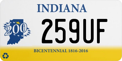 IN license plate 259UF