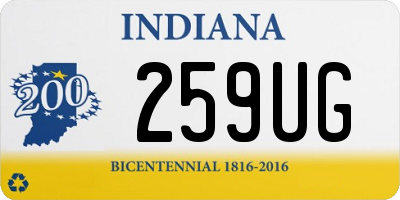 IN license plate 259UG