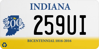 IN license plate 259UI