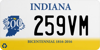 IN license plate 259VM