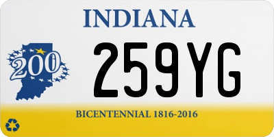 IN license plate 259YG