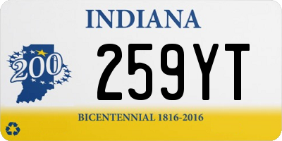 IN license plate 259YT