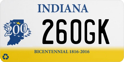 IN license plate 260GK