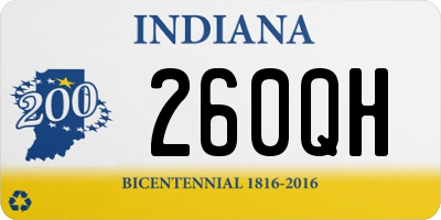 IN license plate 260QH