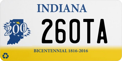 IN license plate 260TA