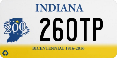 IN license plate 260TP