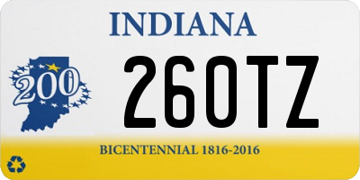 IN license plate 260TZ