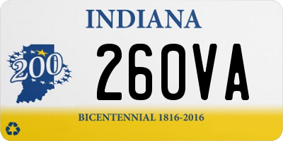 IN license plate 260VA