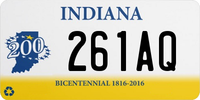 IN license plate 261AQ