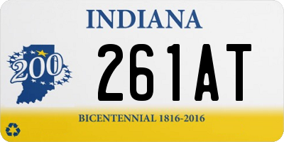 IN license plate 261AT