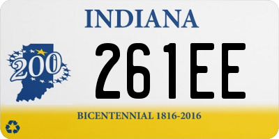 IN license plate 261EE