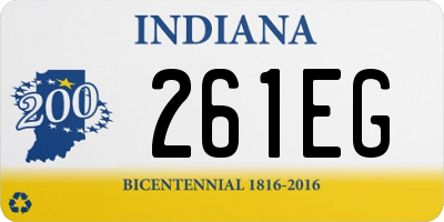 IN license plate 261EG