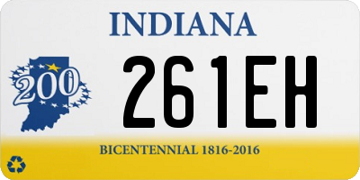 IN license plate 261EH