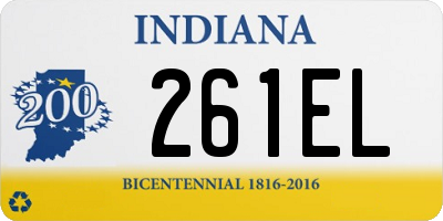 IN license plate 261EL