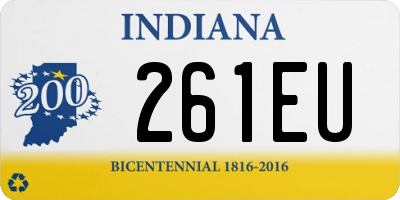 IN license plate 261EU