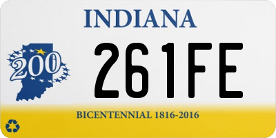 IN license plate 261FE