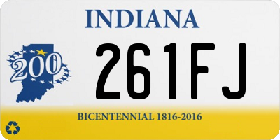 IN license plate 261FJ