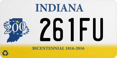 IN license plate 261FU