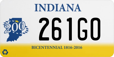 IN license plate 261GO