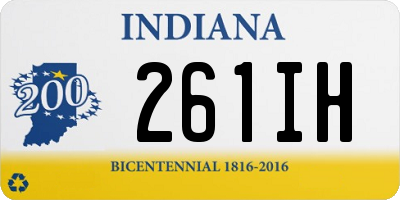 IN license plate 261IH