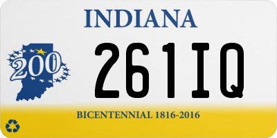 IN license plate 261IQ