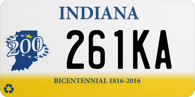 IN license plate 261KA