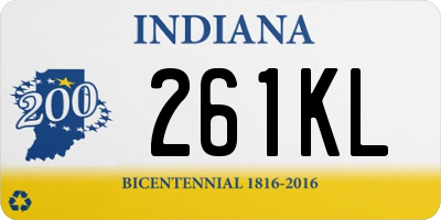 IN license plate 261KL