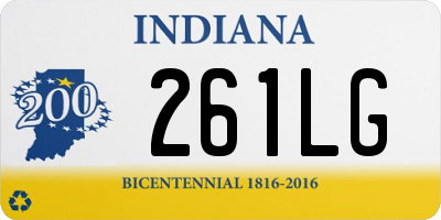 IN license plate 261LG