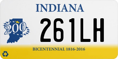 IN license plate 261LH