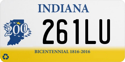 IN license plate 261LU