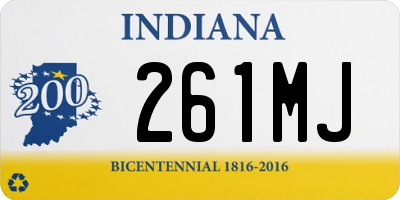 IN license plate 261MJ