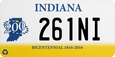 IN license plate 261NI