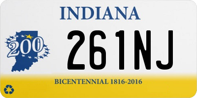 IN license plate 261NJ