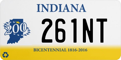 IN license plate 261NT