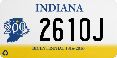 IN license plate 261OJ