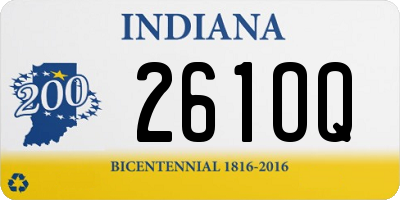 IN license plate 261OQ