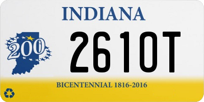 IN license plate 261OT