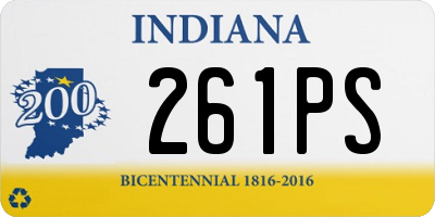 IN license plate 261PS