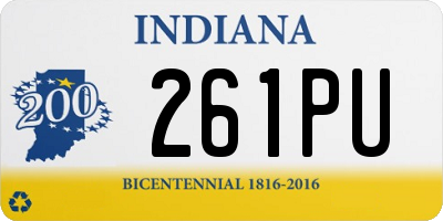 IN license plate 261PU
