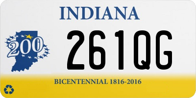 IN license plate 261QG